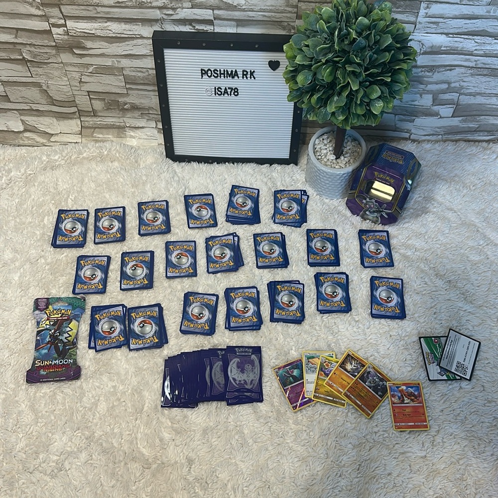 POKEMON Over 200 cards plus 1 Sun & Mon Guardians Rising Booster pack